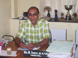 Principal Mr. M. Innis (M. A. M.Ed.) Principal Mr. M. Innis (M. A. M.Ed.)